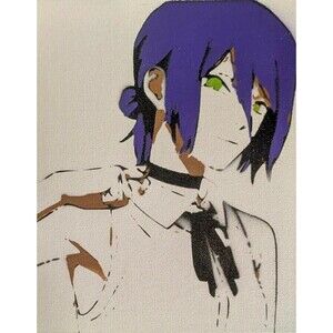 Chainsaw Man Spray Paint Art Piece